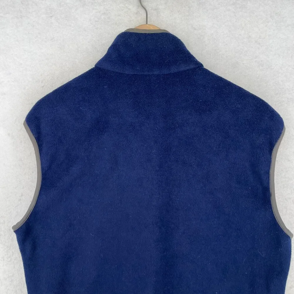 ST. JOHN'S BAY Vest Mens M LITTLE RIVER SC Fleece Full Zip Sleeveless Blue